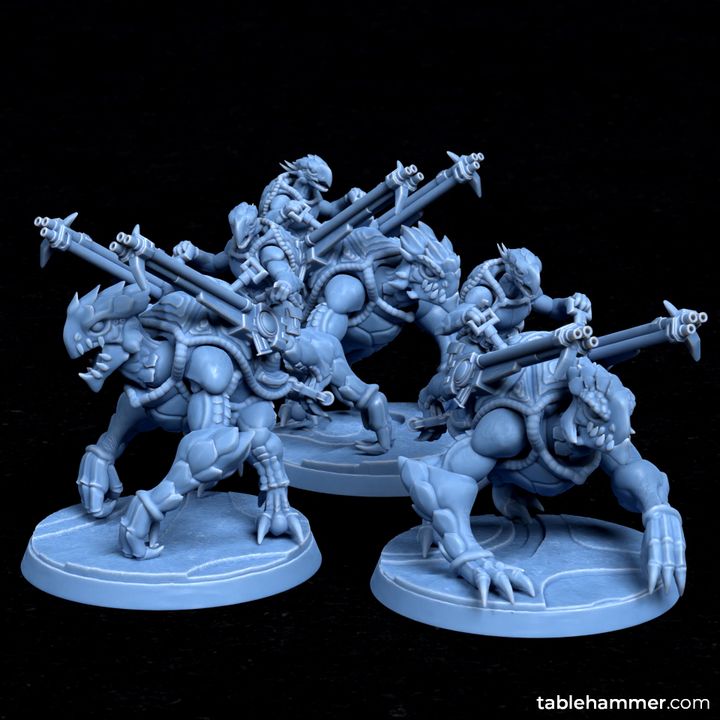 Heavy Tribarell Cavalry | STL Files - Tablehammer