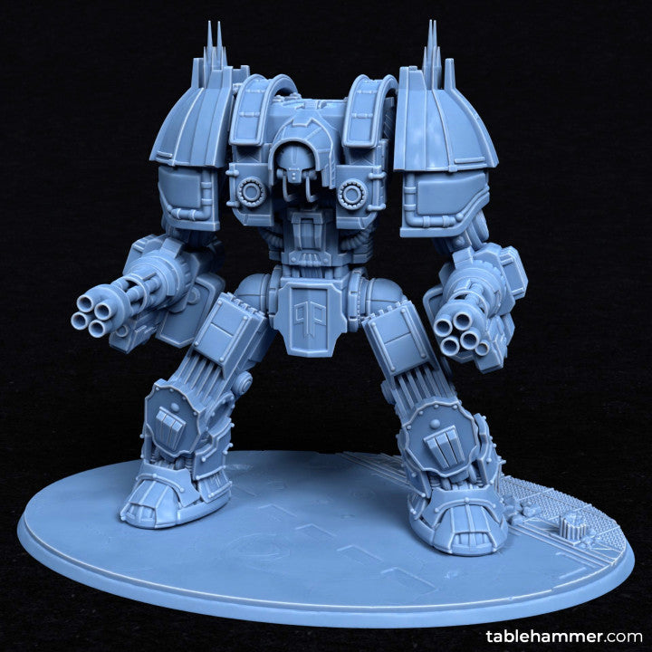 Sanctus Strider (Human walking church mecha) | STL Files - Tablehammer