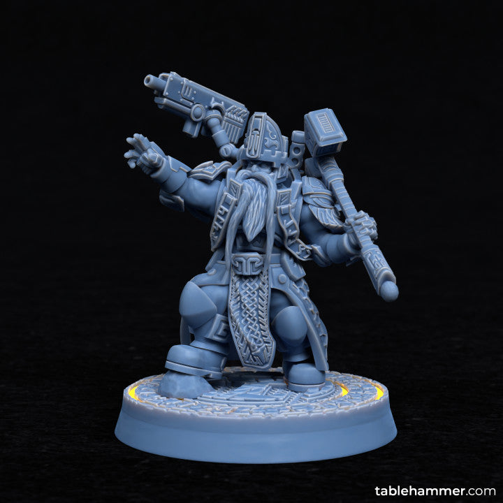 Hammer Priest (Dwarf techno specialist hero) | STL Files - Tablehammer