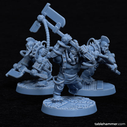 Berserk Brawlers (scifi dwarf berserks) | STL Files - Tablehammer