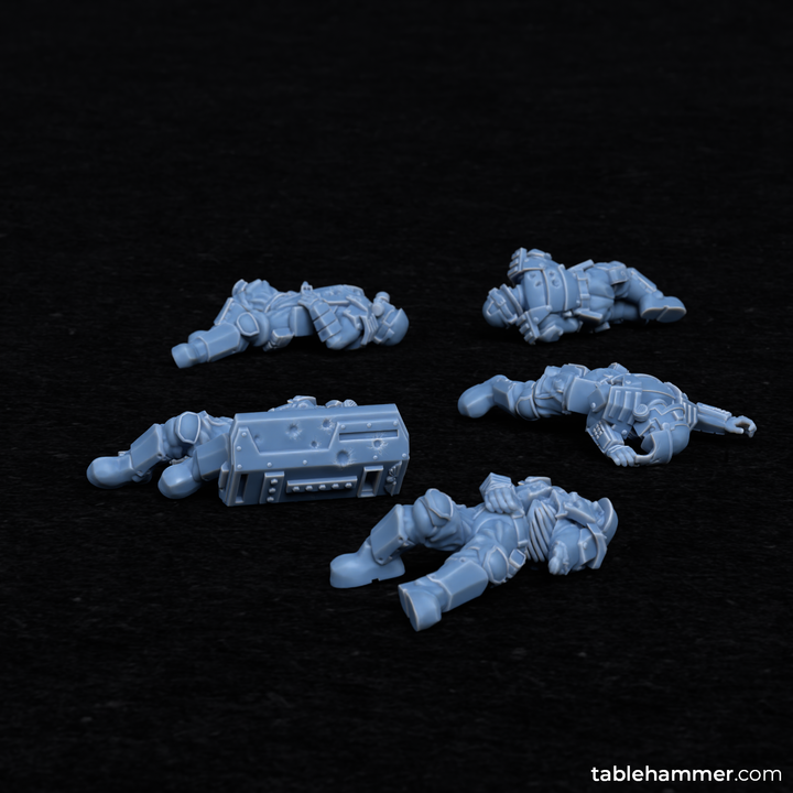 Security staff casualties - gore corpses for scenery | STL Files - Tablehammer