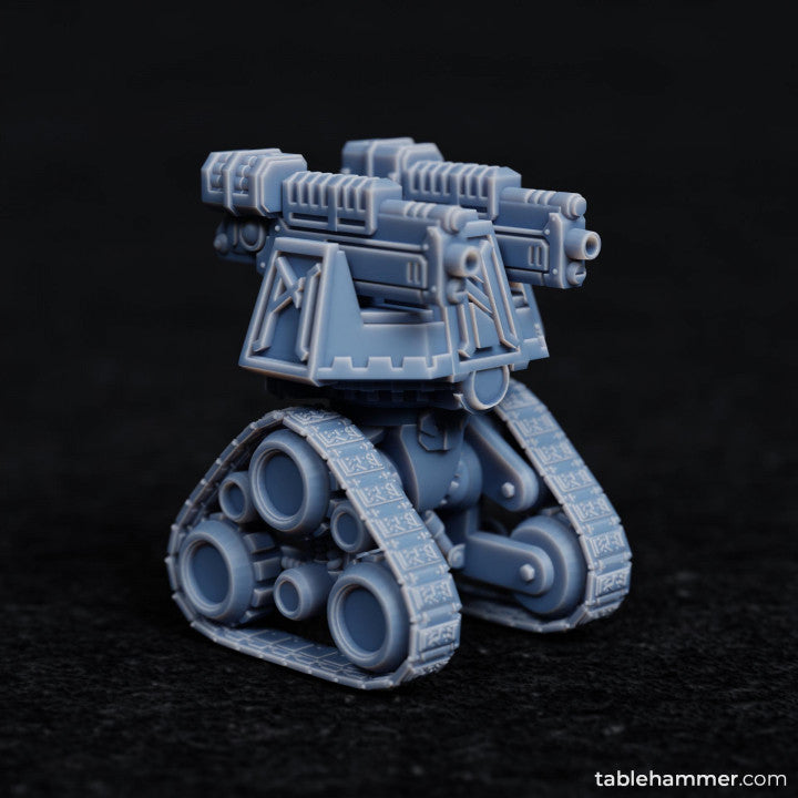 Dwarf turret: Mobile turret gun | STL Files - Tablehammer