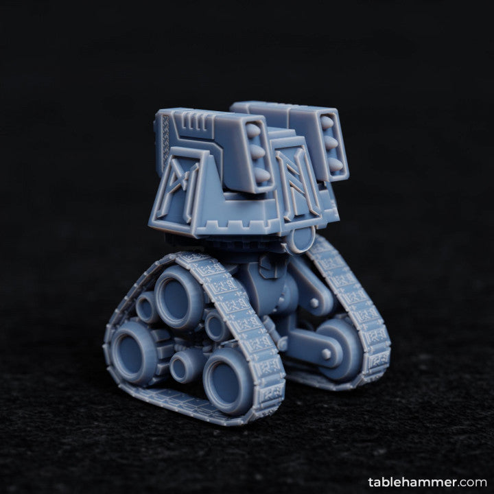 Dwarf turret: Mobile turret pod rockets | STL Files - Tablehammer