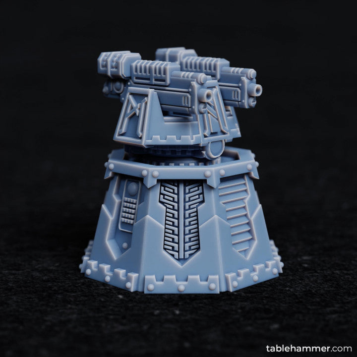 Dwarf turret: Stationary gun turret | STL Files - Tablehammer