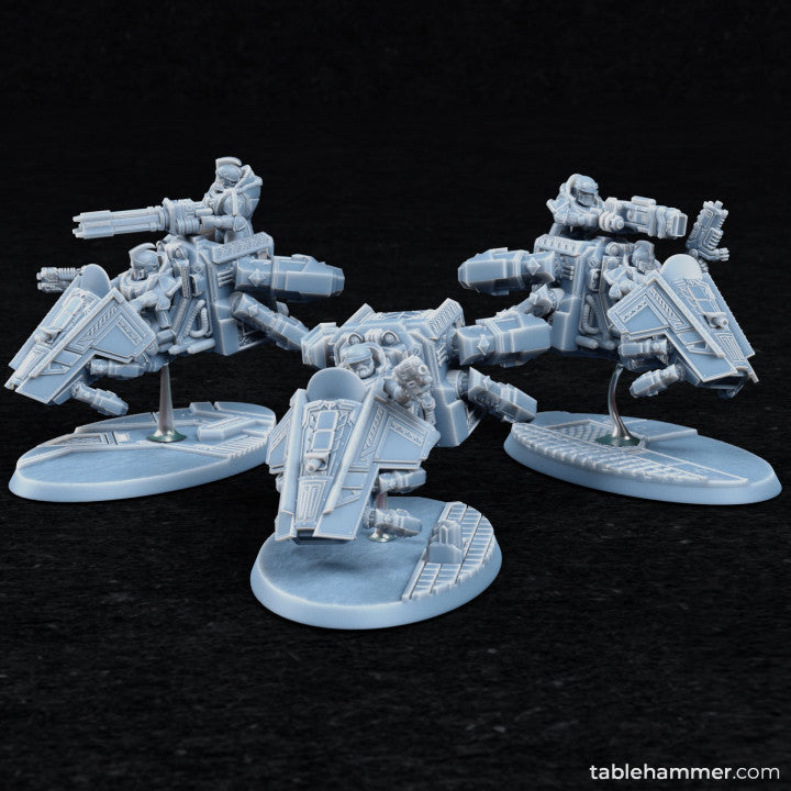 "Spearhead Cavalry" – Space dwarf bikers | STL Files - Tablehammer