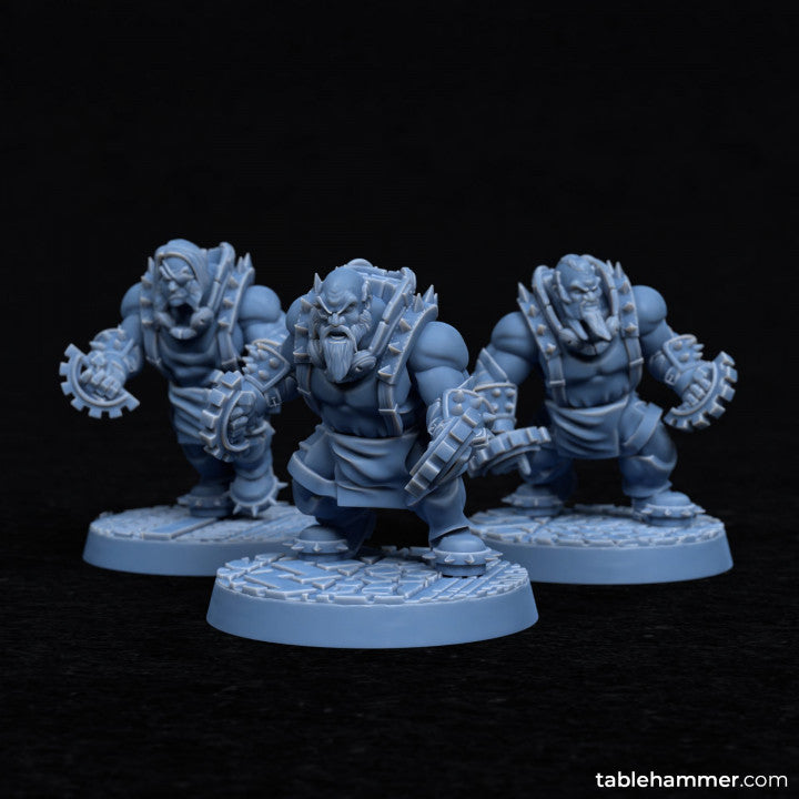 Gear Brawlers (dwarf melee elite fighters) | STL Files - Tablehammer