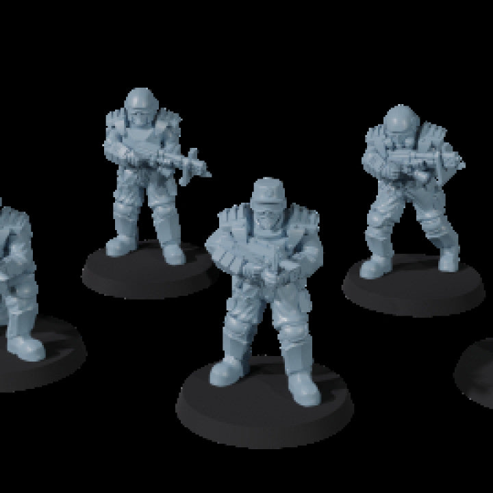 Factory Guard (including Jetpack troopers) | STL Files - Tablehammer