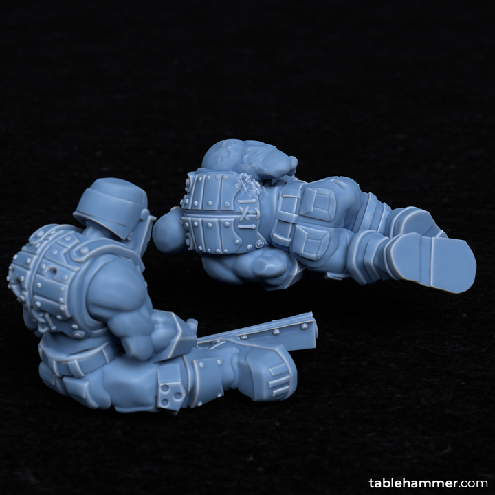 Ogre Casualties (scifi ogre security team corpses) | STL Files - Tablehammer