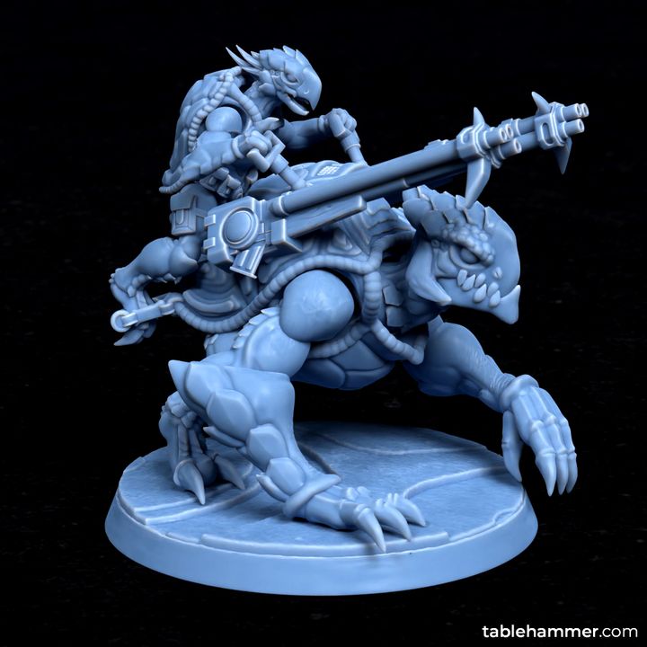 Heavy Tribarell Cavalry | STL Files - Tablehammer