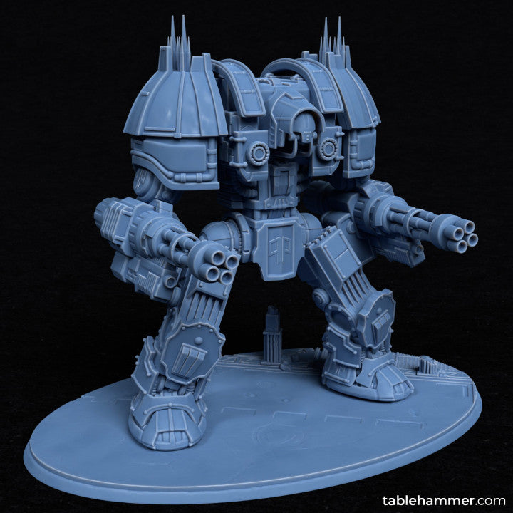 Sanctus Strider (Human walking church mecha) | STL Files - Tablehammer