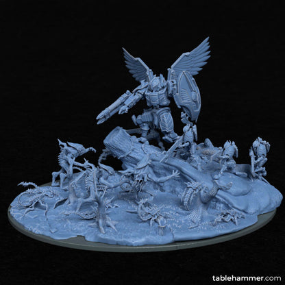 "Hold the Line" – Cinematic 3D-printable scifi diorama | STL Files - Tablehammer