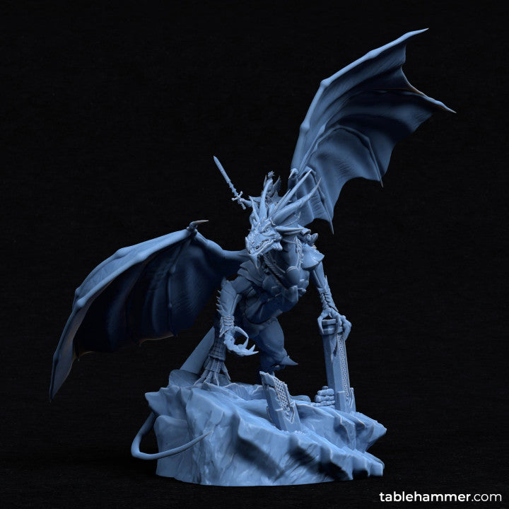 Noyrit on Samm'rus (elf dragon rider) | STL Files - Tablehammer