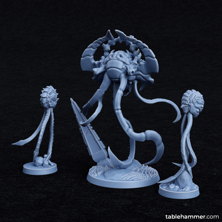 Voidweft Seers – demonic brain aliens | STL Files - Tablehammer