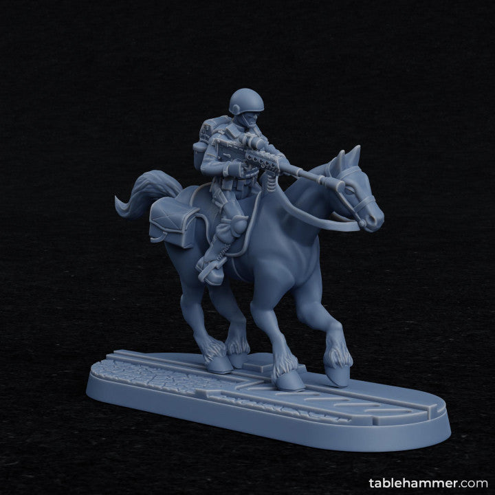 Horse Marines (modern human cavalry military) | STL Files - Tablehammer