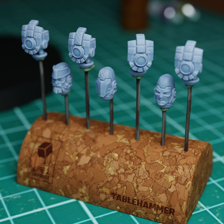 Robot drone automata infantry heads – Bits pack | STL Files - Tablehammer