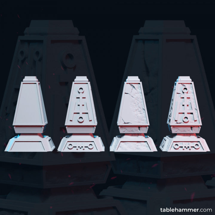 Obelisks (scenery terrain) | STL Files - Tablehammer