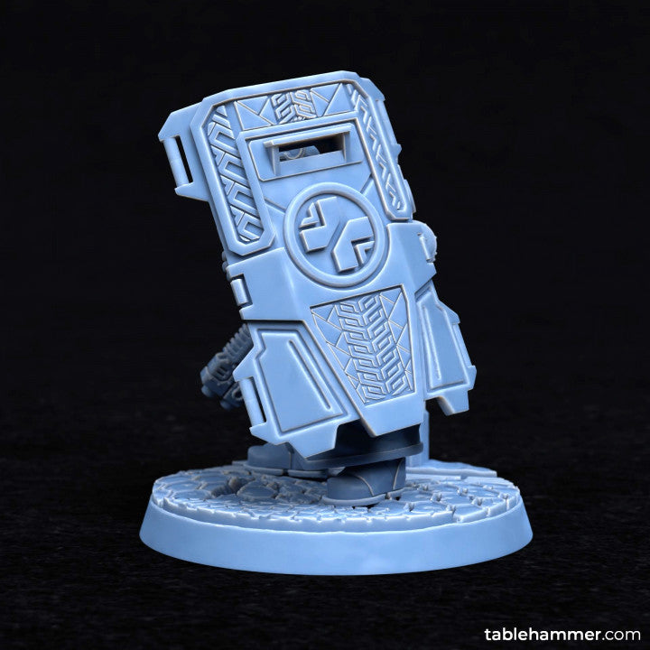 Forgeheart Medicus (space dwarf combat medic with shield) | STL Files - Tablehammer