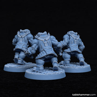 Gear Brawlers (dwarf melee elite fighters) | STL Files - Tablehammer