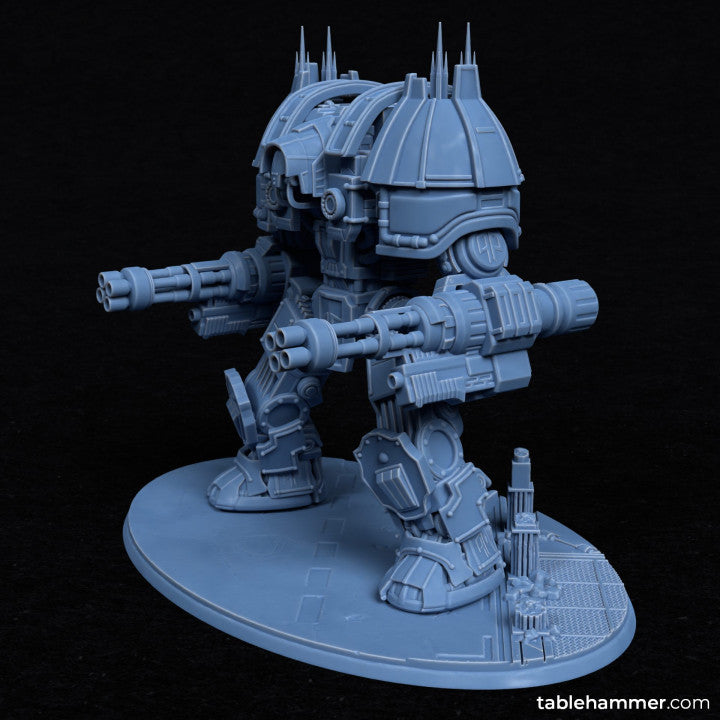 Sanctus Strider (Human walking church mecha) | STL Files - Tablehammer