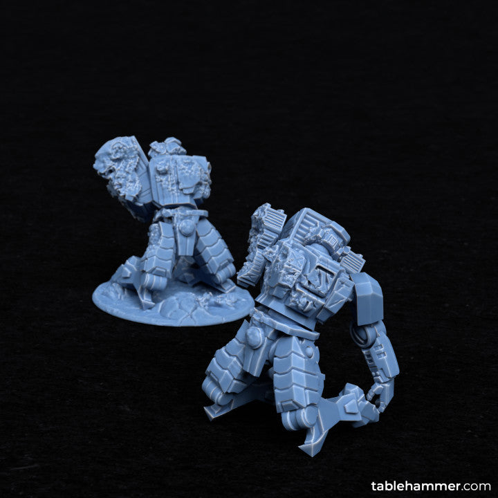 Combatsuit wrecks - scenic battlesuit casualities | STL Files - Tablehammer