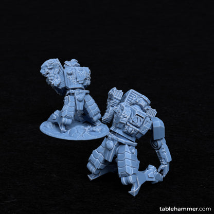 Combatsuit wrecks - scenic battlesuit casualities | STL Files - Tablehammer