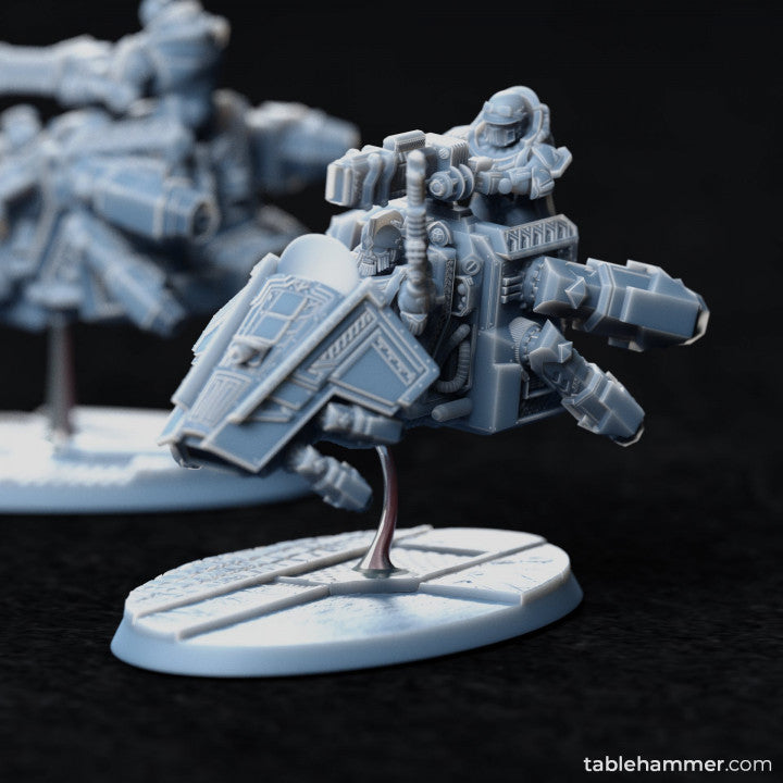 "Spearhead Cavalry" – Space dwarf bikers | STL Files - Tablehammer