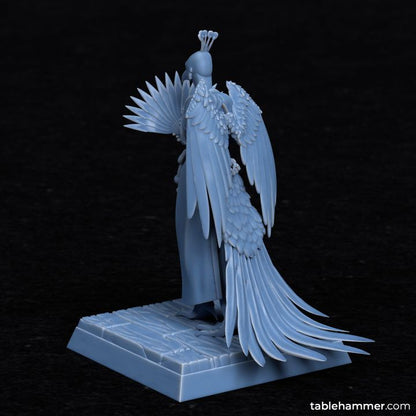 Shen-Kung - the Featherer (bird folk monk with fan weapon) | STL Files - Tablehammer