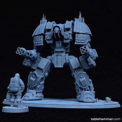 Sanctus Strider (Human walking church mecha) | STL Files - Tablehammer