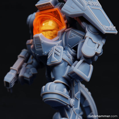 "Exo Dwarves" with plasma gauntlets | STL Files - Tablehammer