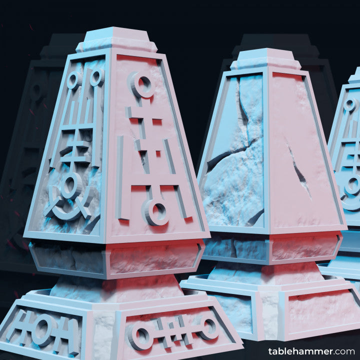 Obelisks (scenery terrain) | STL Files - Tablehammer