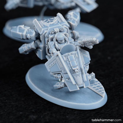 "Spearhead Cavalry" – Space dwarf bikers | STL Files - Tablehammer