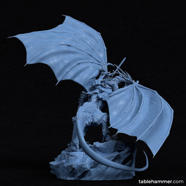 Noyrit on Samm'rus (elf dragon rider) | STL Files - Tablehammer