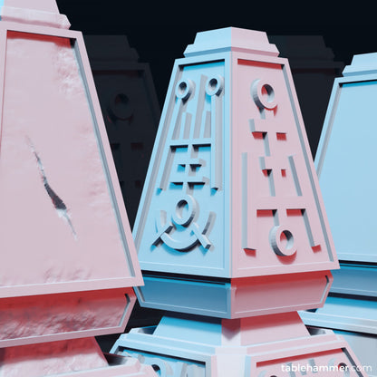 Obelisks (scenery terrain) | STL Files - Tablehammer