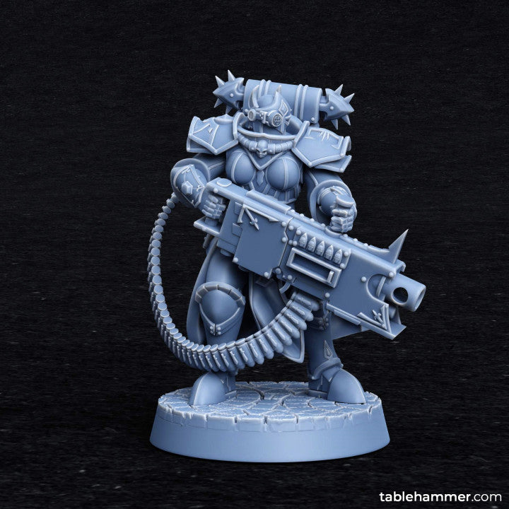 Heavy Empyrian Space Sisters (Human battle sisters with heavy weapons) | STL Files - Tablehammer