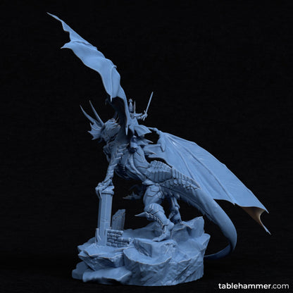 Noyrit on Samm'rus (elf dragon rider) | STL Files - Tablehammer