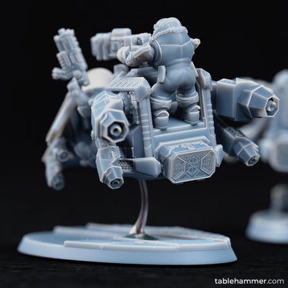 "Spearhead Cavalry" – Space dwarf bikers | STL Files - Tablehammer