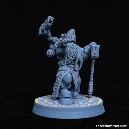 Hammer Priest (Dwarf techno specialist hero) | STL Files - Tablehammer