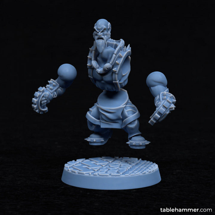 Gear Brawlers (dwarf melee elite fighters) | STL Files - Tablehammer