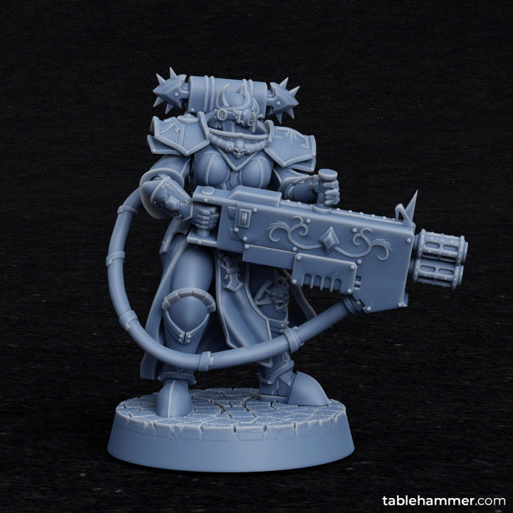 Heavy Empyrian Space Sisters (Human battle sisters with heavy weapons) | STL Files - Tablehammer