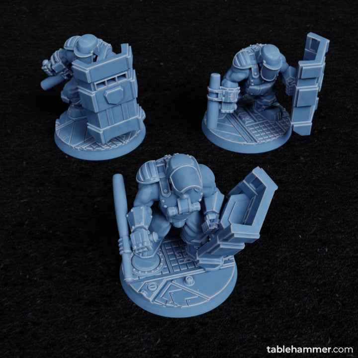 Ogre Riot Team - ogre heavy infantry riot team | STL Files - Tablehammer