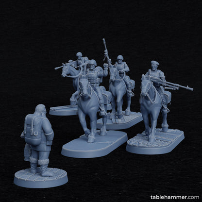 Horse Marines (modern human cavalry military) | STL Files - Tablehammer