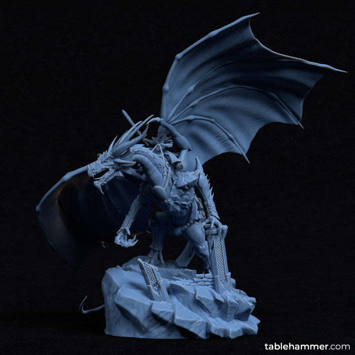 Noyrit on Samm'rus (elf dragon rider) | STL Files - Tablehammer