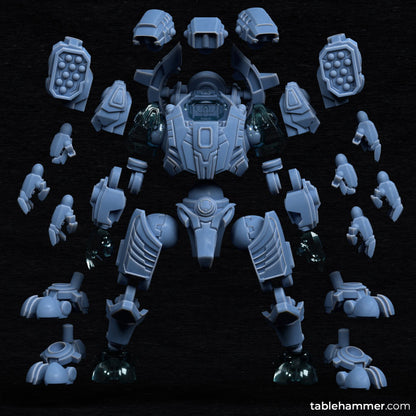 Lightbringer Warsuits (Space communists heavy battlesuits) | STL Files - Tablehammer