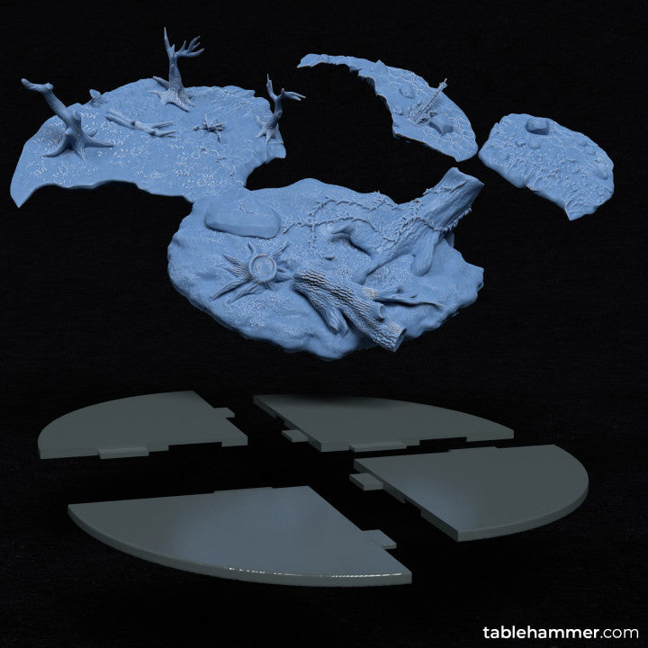 "Hold the Line" – Cinematic 3D-printable scifi diorama | STL Files - Tablehammer