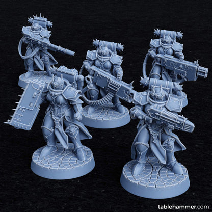 Heavy Empyrian Space Sisters (Human battle sisters with heavy weapons) | STL Files - Tablehammer