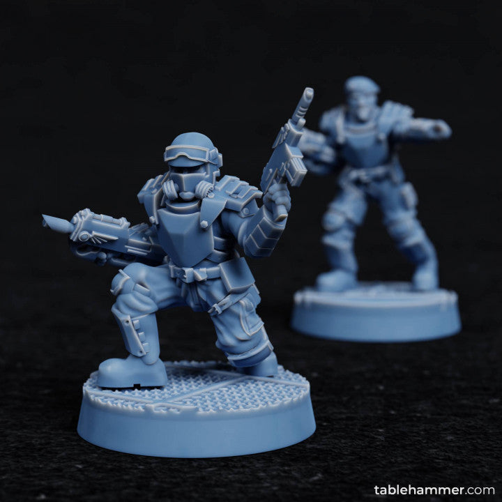 Factory Guard Unitbuilder- human soldiers unit builder | STL Files - Tablehammer