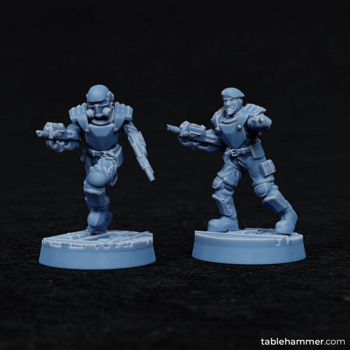 Factory Guard Rangers - human riflemen soldiers | STL Files - Tablehammer