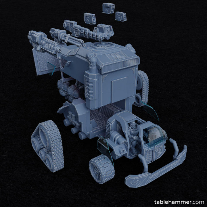 Dwarven Armoured Personell Carrier (Space Dwarf APC) | STL Files - Tablehammer