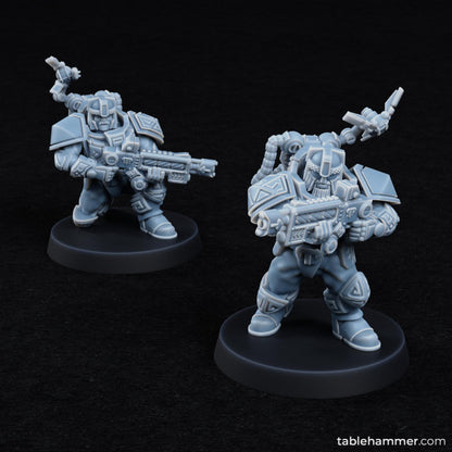 Specialists (modular heavy weapon space dwarves) | STL Files - Tablehammer