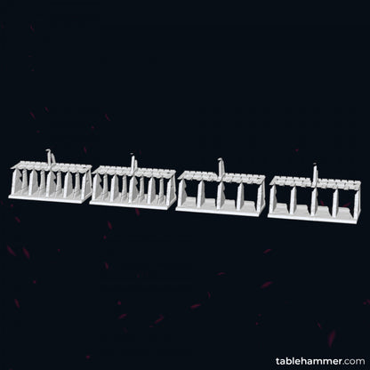 Necroyd Tomb Lords - barricades (modular wall system) | STL Files - Tablehammer